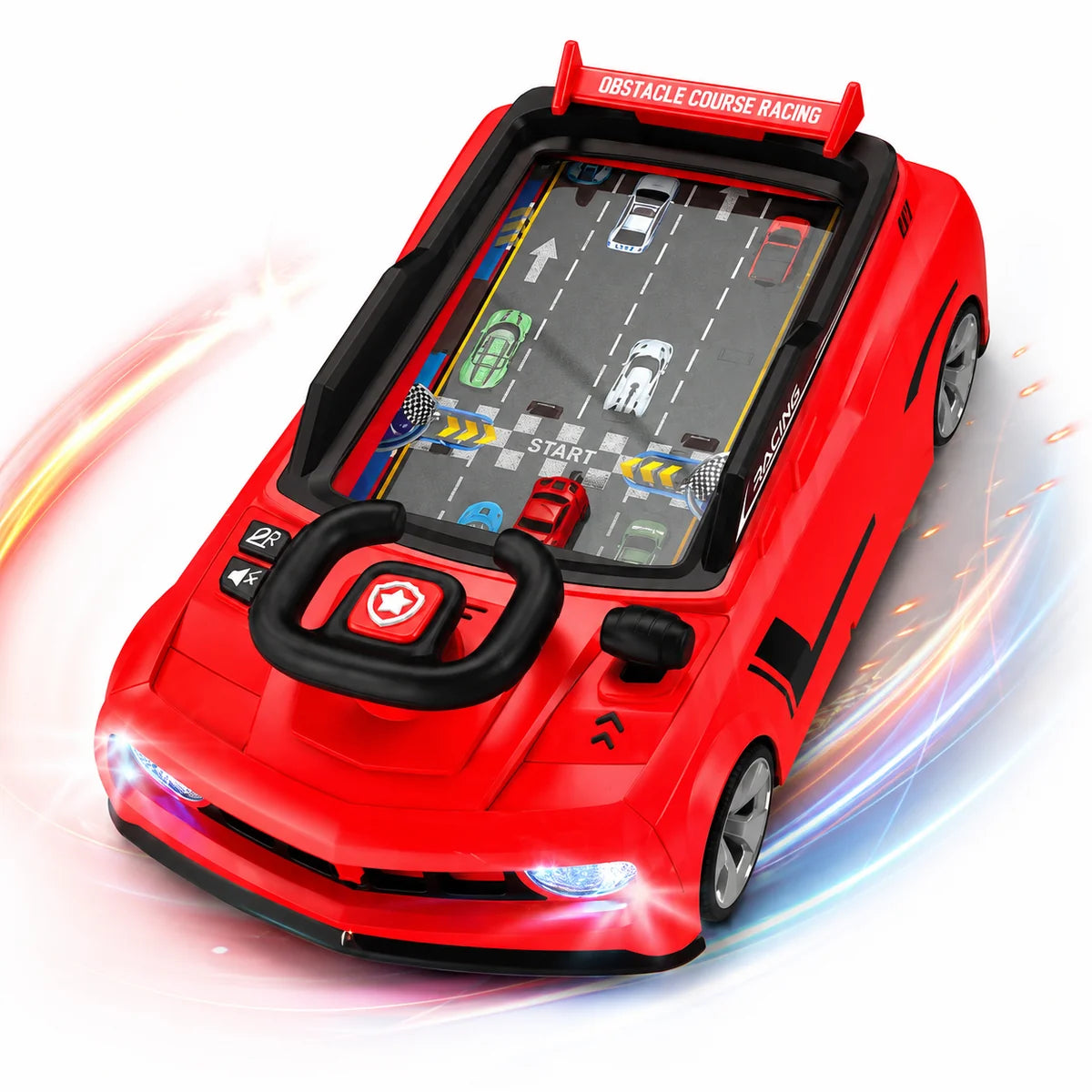 Simulator Auto Interactiv 39.3x24x13.9cm, Masina Interactiva de Politie cu Volan, Lumini si Sunete