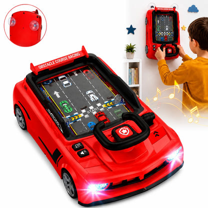 Simulator Auto Interactiv 39.3x24x13.9cm, Masina Interactiva de Politie cu Volan, Lumini si Sunete
